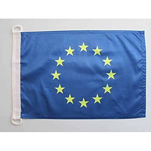 Az Flag Bandiera Navale Europa 90X60Cm - Bandiera Maritima Unione Europea – Ue 60 X 90 Cm Speciale Nautismo