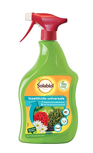 Solabiol Insetticida Abbattente Pfnpo, Biologico A Base Di Piretro Pronto Uso. Elimina Afidi, Larve Di Lepidotteri, Coleotteri, Farfallina Del Geranio