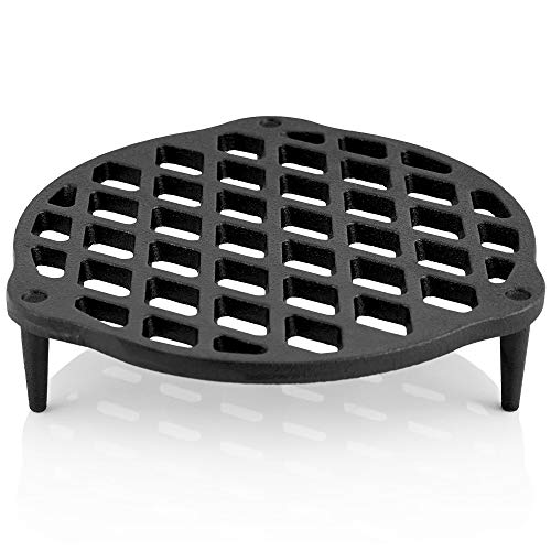 Bbq-Toro Dutch Oven Griglia Impilabile | Diverse Dimensioni | Inserto Per Dutch Oven | Trivet E Griglia In Ghisa (Ø 22 Cm | Per Dutch Oven Da 4,5 Qt)
