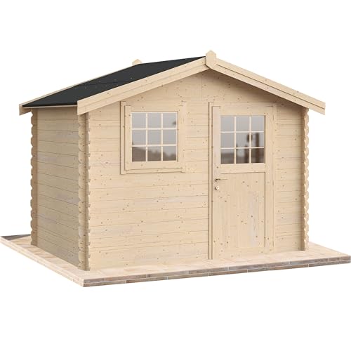 Casetta Da Giardino In Legno Per Esterni 6 Mq 300X200 25Mm Made In Italy Mod. Renoir Casetta In Legno, Rimessa Attrezzi, Deposito, Box Per Esterni