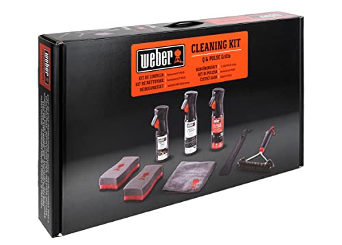 Weber Kit Di Pulizia Per Barbecue Q E Pulse | Serie Q Bbq | Serie Pulse Bbq | Accessori Per Barbecue Progettato Per Barbecue Q E Pulse (18286)