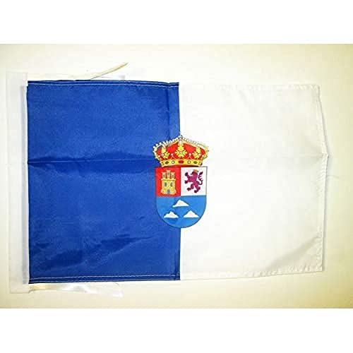 Bandiera Provincia Di Las Palmas 45X30Cm - Bandierina Isole Canarie 30 X 45 Cm Cordicelle - Az Flag