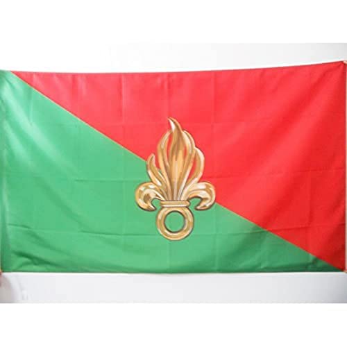 Az Flag Bandiera Legione Straniera Francese 150X90Cm - Bandiera Armata Di Francia 90 X 150 Cm Foro Per Asta