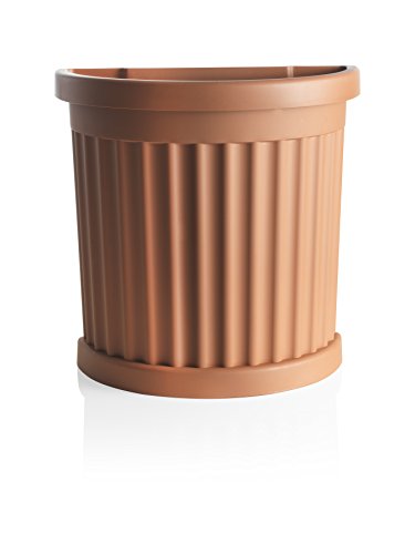 Bama 30900 Vaso Roma Con Sottovaso, Terracotta, 52X27X49 Cm