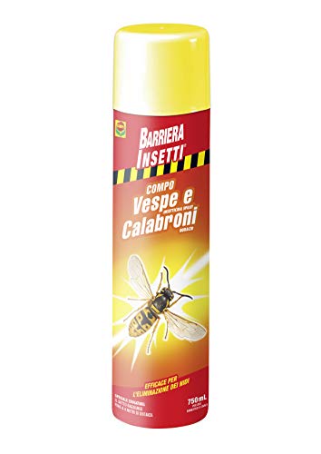 Compo Duracid Barriera Insetticida Spray Per Vespe E Calabroni, Eliminazione Efficace Dei Nidi, 750 Ml