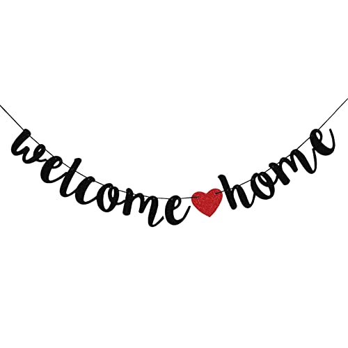 Ainiuniu Banner Welcome Home, Striscione Bentornato A Casa, Welcome Home Bandiera Decorazione, Benvenuto A Casa Per Famiglia Casa Feste Cerimonie/Deco