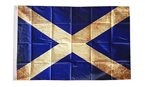 Bandiera Scozia Vintage 150X90Cm - Bandiera Scozzese 90 X 150 Cm - Az Flag