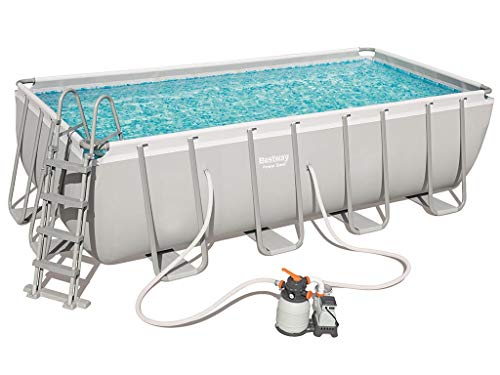 Bestway 56671-2 Piscina Fuori Terra Power Steel Rettangolare Da 488X244X122 Cm