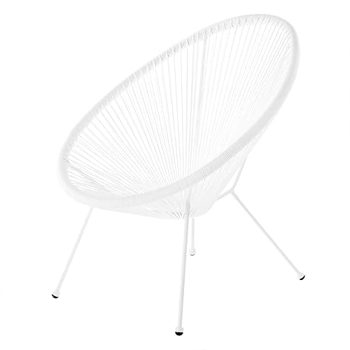 Acapulco Rattan Armchair Bianco
