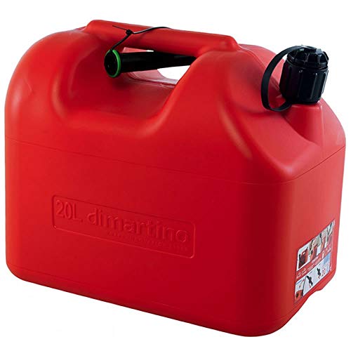 Tanica Per Benzina In Plastica Lt 20 Rossa