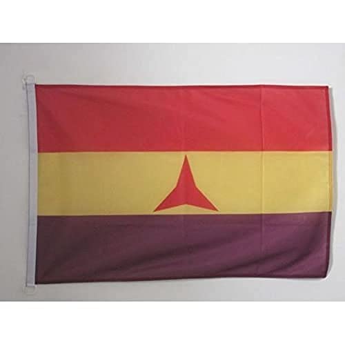 Bandiera Navale Repubblica Spagnola Brigate Internazionali 45X30Cm - Bandiera Maritima Spagna Repubblicana 30 X 45 Cm Speciale Nautismo - Az Flag