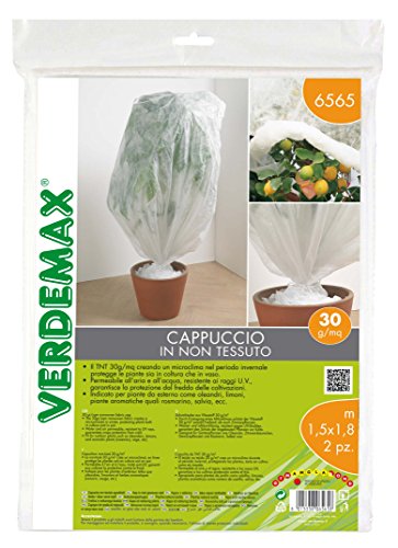 Verdemax 6565 30 G/M Sq 1,5 X 1,8 M Di Protezione In Tessuto Non Tessuto - Bianco (2 Pezzi)