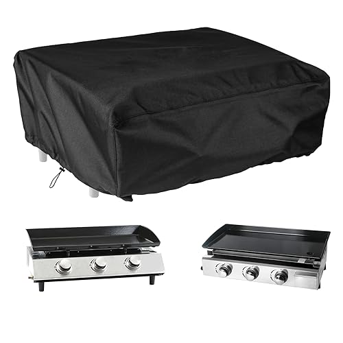Axpqhl Copertura Protettiva Per Plancha, 600D Oxford Impermeabile Plancha Housse Con Cinturino Elastico, 60 * 45 * 25 Cm, Nero