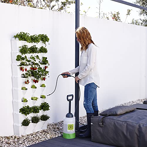 Minigarden Vertical Kitchen Garden Per 24 Piante, Giardino Verticale Modulare E Espandibile, Kit Di Irrigazione A Goccia Incluso, Posizionato Sul Pavi