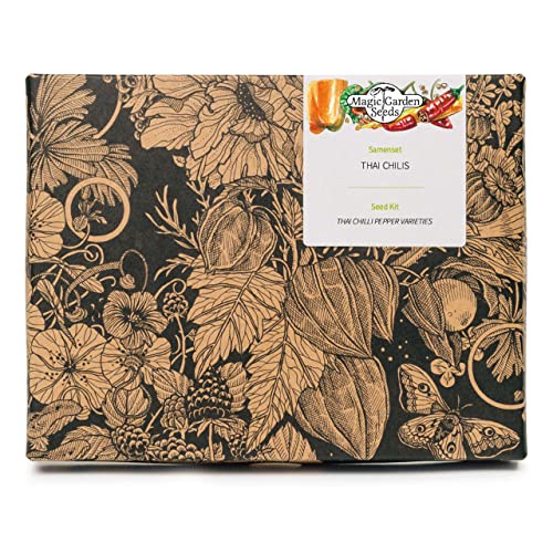 Peperoncini Thai - Set Regalo Di Semi Con 3 Varietà Asiatiche Super Piccante Per La Cucina Tailandese