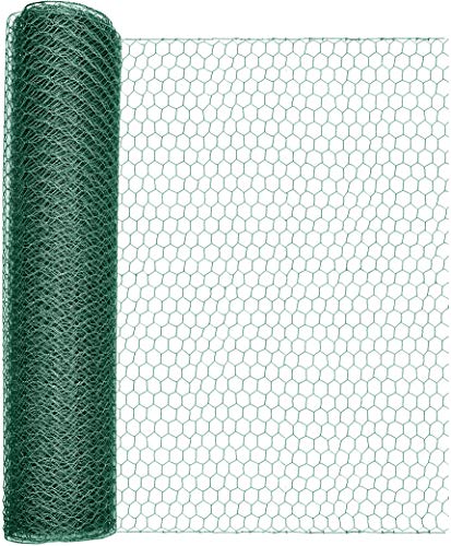 Windhager, Rete Esagonale, Rivestita In Plastica, Recinzione, Delimitazione, Protezione Dalle Arvicole, Per Aiuola Rialzata, Copertura Grondaia