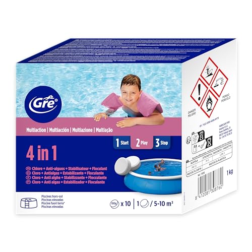 Gre 08013A - Poolp'O 4 In 1 Per Piscine Da 10 A 20M³ - 500G
