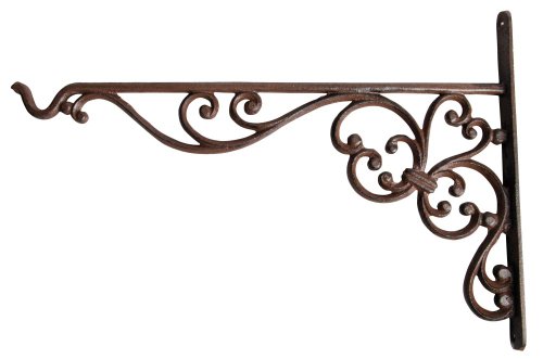 Esschert Design Haken Für Hanging Basket, Wandhalterung Für Hängekörbe, Befestigung Für Hängeampeln, Groß, Ca. 35 Cm