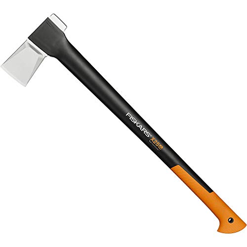 Fiskars Ascia Da Spacco Xl X25, Nero/Arancione, (Lunghezza: 77 Cm), 1015643