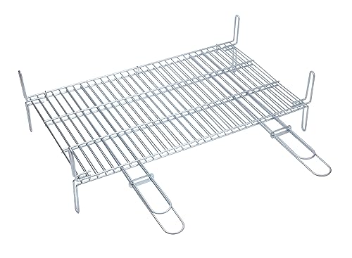 Sauvic Griglia Doppia Da 65 X 40 Cm Con Doppi Manici