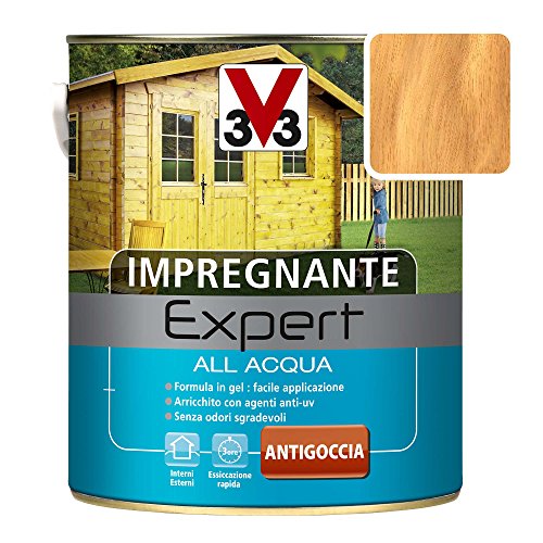 V33 Impregnante All'Acqua Expert 2,5 Lt - Noce Chiaro
