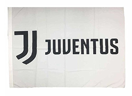 Perseo Bandiera Juventus Jj Bianca Stampa Nera Juve 100 X 140 Ps 12029