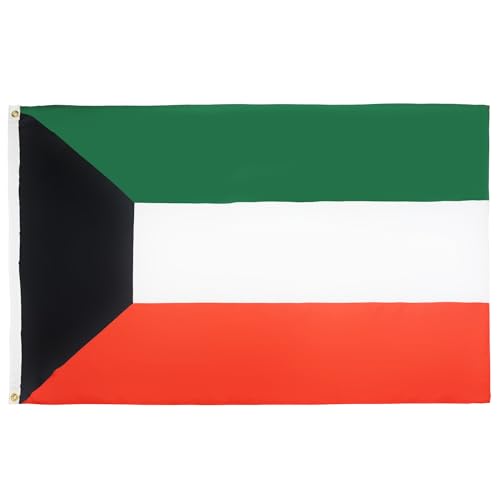 Az Flag Bandiera Kuwait 150X90Cm - Bandiera Kuwaitiana 90 X 150 Cm