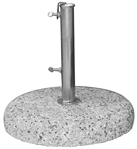 Base Di Appoggio Supporto Tondo Per Ombrellone Ø 45Cm Giardino Piscina 25Kg
