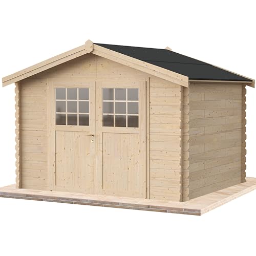 Casetta Da Giardino In Legno Per Esterni 9 Mq 300X300 25Mm Made In Italy Mod. Miro' Casetta In Legno, Rimessa Attrezzi, Deposito, Box Per Esterni