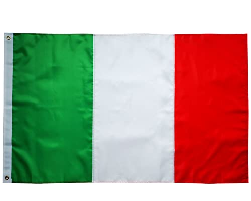 Bandiera Italiana 90X150Cm -Bandiera Italia Resistente Alle Intemperie Oxford 210D Versione Premium Adatto Per Uso Interno Ed Esterno Italian Flag (90