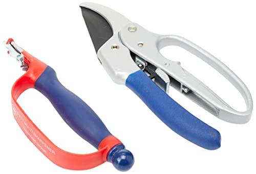 Spear & Jackson Cuttingset1 - Set Di Cesoie A Incudine E Cricchetto E Affilalame