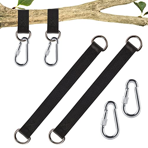 Fissaggio Per Amaca, 2 Pezzi Swing Hanging Kit Altalena Fissaggio Altalena Sospensione In Nylon Con 2 Moschettoni Pesanti E Anelli A D Per Altalena Am