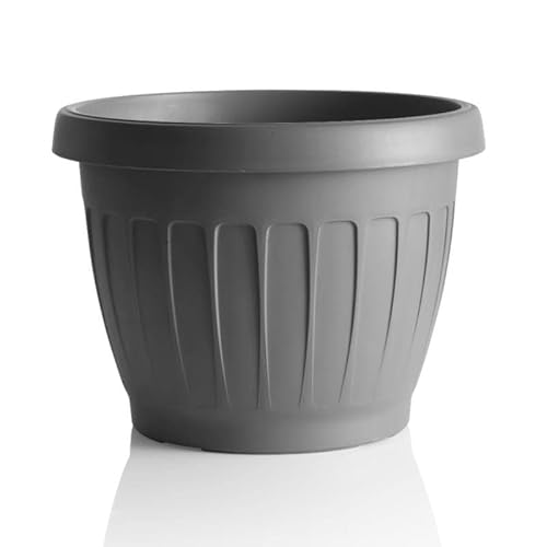Bama Terra Vaso Da Fiori, 40 X 26 X 30 Cm, Resina, Grey, 40 Cm