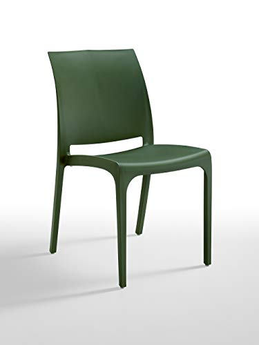 Bica 300.5 Volga Sedie, Pine Green, 46X54X80 Cm