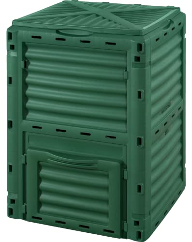 Garden Friend C1933431 Composter 300 Lt. In Polipropilene Resistente Alle Intemperie, Verde