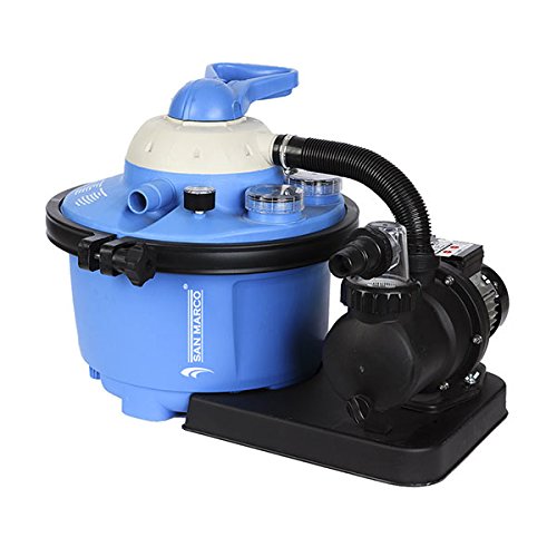 Filtro A Sabbia Da 8,5 M3/H Fino A 40 M³ Per Piscine Fuoriterra Interrate (8,5 Metri Cubi Con Aqualoon E Temporizzatore)