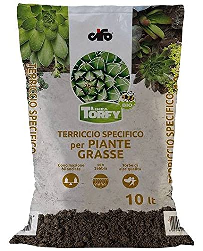 Cifo Terriccio Per Piante Grasse E Succulente Torfy Bio Da 10 Lt.