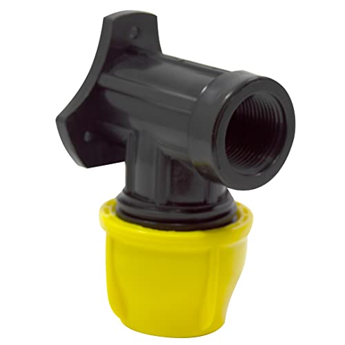 'S & M Raccordo – Gomito Rubinetto, 25 Mm X 3/4, Colore: Nero/Giallo