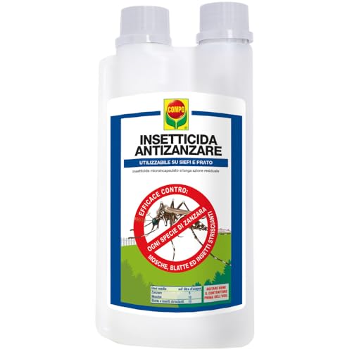 Compo Cypesect Caps, Insetticida A Effetto Prolungato, Fino A 4 Settimane Contro Tutti I Tipi Di Zanzare, Mosche, Blatte, Cimici, 1 L