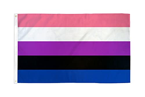 Az Flag Bandiera Orgoglio Genderfluid 150X90Cm - Bandiera Genderfluid Pride 90 X 150 Cm