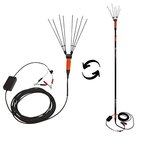 Tekna Garden Abbacchiatore Elettrico Olive Jolly V34 Asta Telescopica Cm.170-310 Alimentazione Batteria Auto