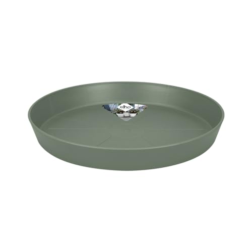 Elho Loft Urban Saucer Round 24 - Sottovaso Per Esterno Accessori - Ø 24.4 X H 3.4 Cm - Verde/Pistache Green