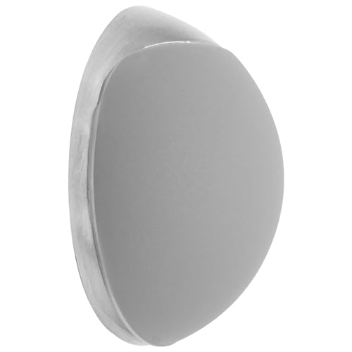 Wagner Fermaporta Avvitare O Incollare - Diametro Ø 38 X 15 Mm I Fermaporta A Muro I Corpo In Zinco Pressofuso Con Effetto Inox, Protezione Paracolpi 