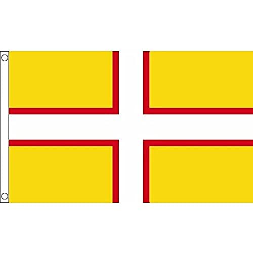Az Flag Bandiera Contea Di Dorset 90X60Cm - Bandiera County Of Dorset - Inghilterra 60 X 90 Cm