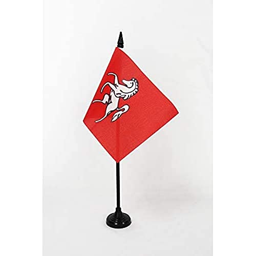 Az Flag Bandiera Da Tavolo Contea Di Kent 15X10Cm - Piccola Bandierina County Of Kent - Inghilterra 10 X 15 Cm