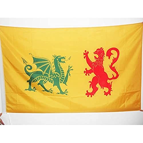 Bandiera Regno Di Galizia 410-585 90X60Cm - Bandiera Galicia In Spagna 60 X 90 Cm Foro Per Asta - Az Flag