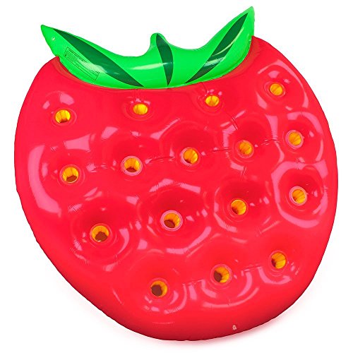 Garden Friend Strawberry Materassino Gonfiabile, Verde/Rosso, 146X143X5 Cm