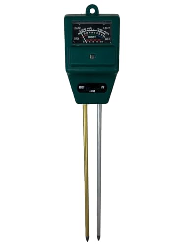 Tfa Dostmann Tester Analogico Da Giardino, 48.1000, Per La Misurazione Dell'Umidità, Della Luce E Del Valore Ph, Per La Cura Delle Piante, Verde