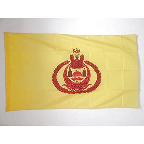 Az Flag Bandiera Standardo Del Sultano Del Brunei 150X90Cm - Bandiera Del Brunei 90 X 150 Cm Foro Per Asta