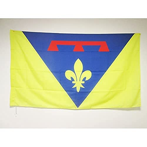 Az Flag Bandiera Varo 150X90Cm - Bandiera Dipartimento Di Var - Francia 90 X 150 Cm Foro Per Asta